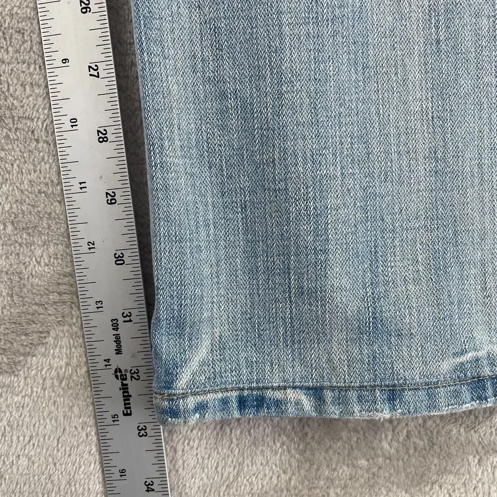 VTG BKE 67Jeans Buckle 36x33 Light Blue Wash Denim‎ Distressed Wide Leg Tyler